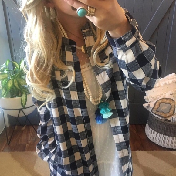 Sweaters - SOLD OUT! Buffalo Plaid Long Jacket Sweater Duster